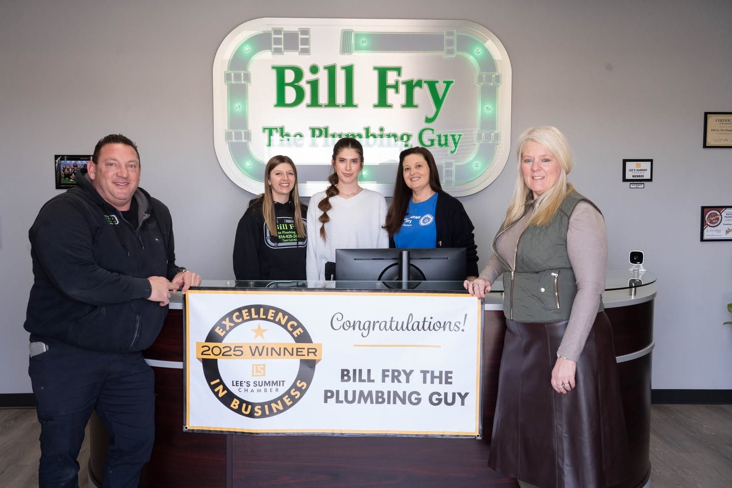 happy Bill Fry the Plumbing Guy customers